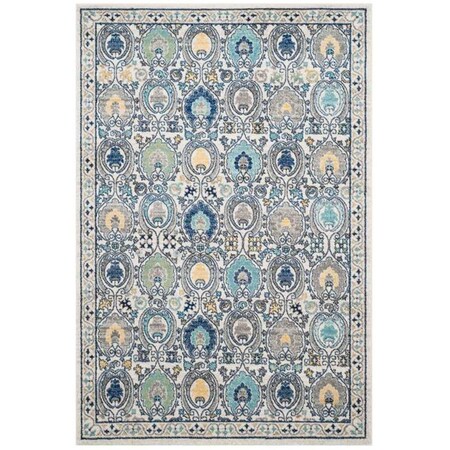 Safavieh 11 ft. x 15 ft. Traditional Evoke Power Loom Area RugIvory & Grey EVK251D-1115